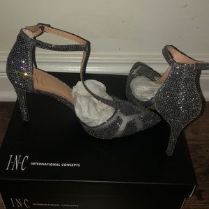 Silver High Heels